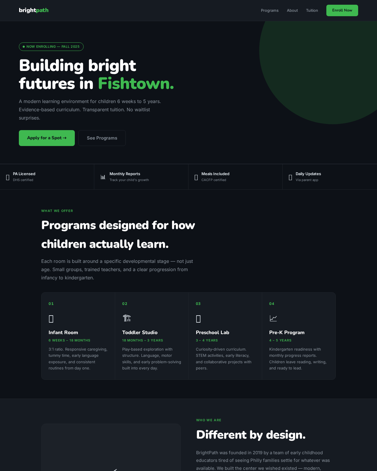 Bold & Modern website mockup